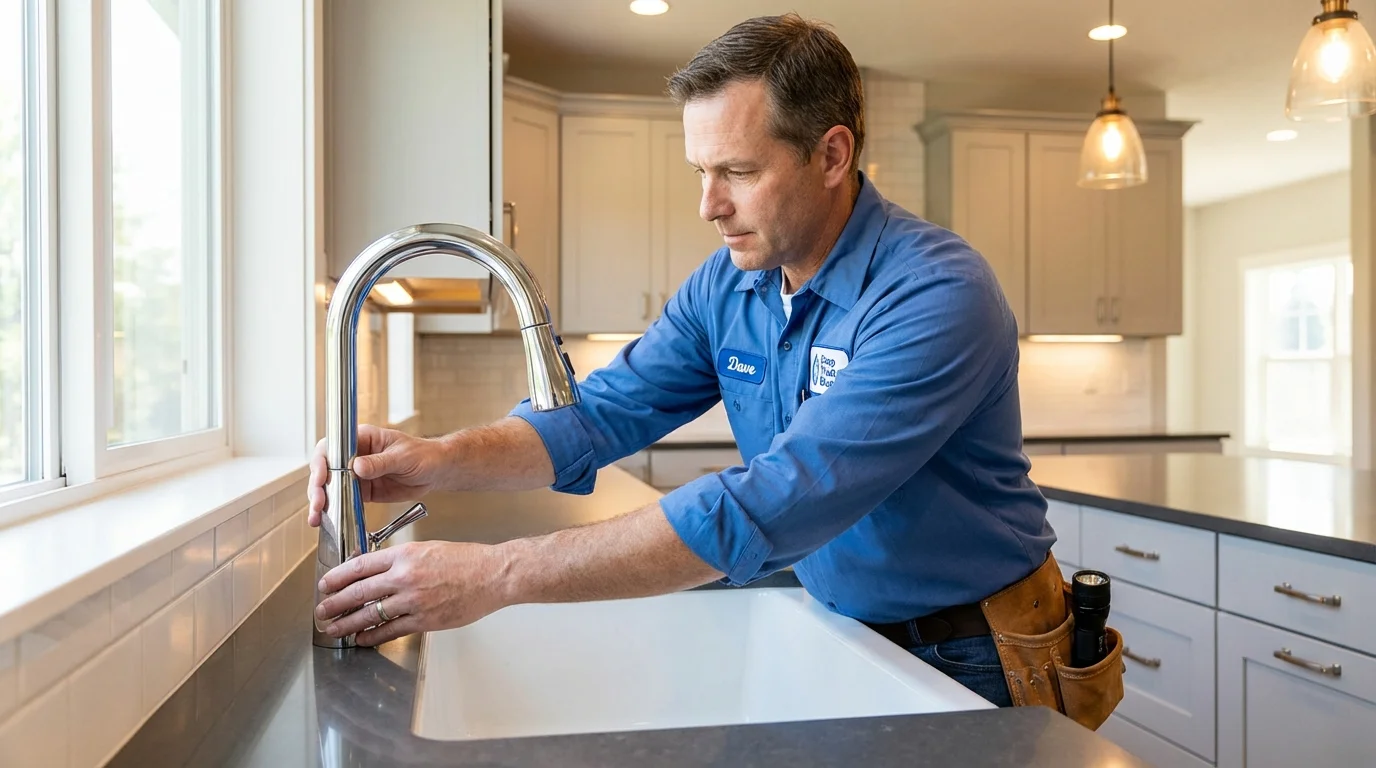 Kitchen faucet installation by Johns Plumbing LLC in Buhl