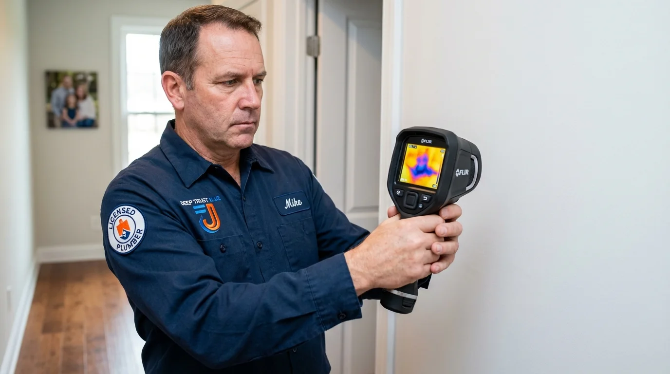 Thermal imaging leak detection by Johns Plumbing LLC in Buhl